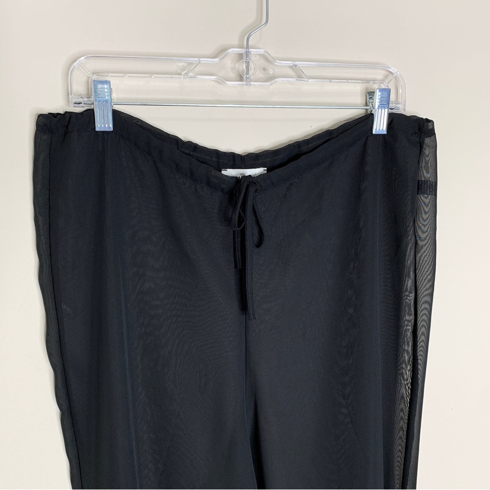 BUMPSUIT The Chiffon Flare Pant (Sz S) Maternity Sheer Black - Picture 6 of 14